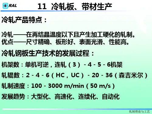 冷轧板带材生产PPT课件