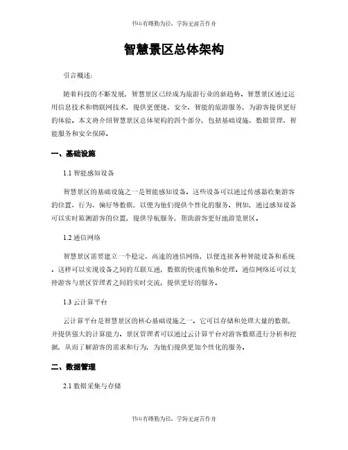 智慧景区总体架构