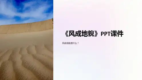 《风成地貌》课件
