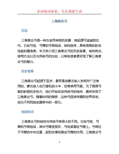 三角复合弓