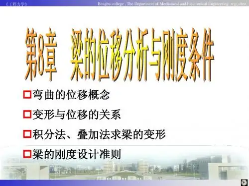 工程力学08-梁的位移分析和刚度条件
