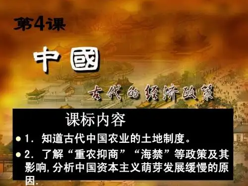 修改第4课经济政策
