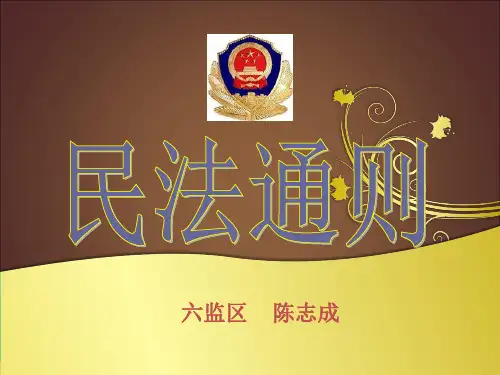 民法通则讲课