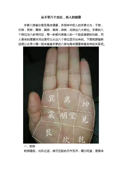 从手掌八个宫位，看人的健康