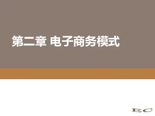 电子商务概论电子商务模式(PPT33页)
