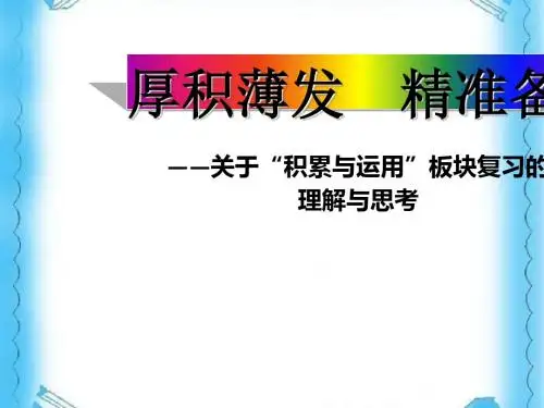 “积累与运用”板块复习 课件 (共45张PPT)