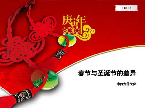 春节与圣诞节的差异PPT课件
