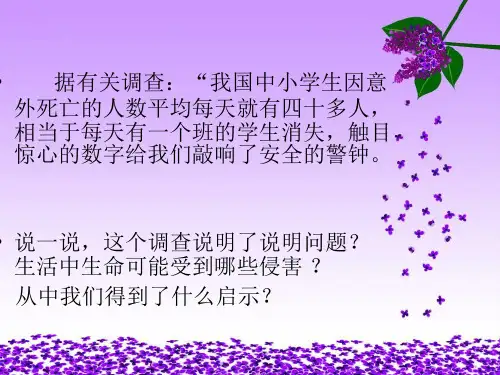 初一政治上学期自我保护共22页PPT资料