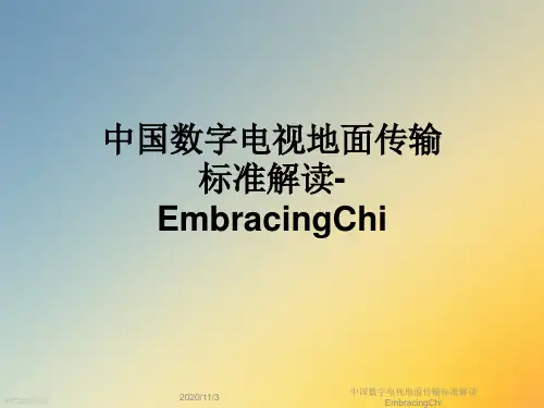 中国数字电视地面传输标准解读EmbracingChi