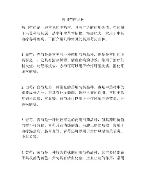 药用芍药品种