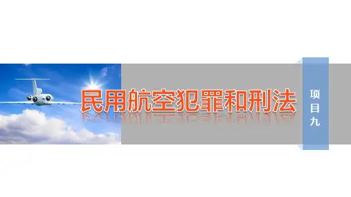 第九章  航空刑法及犯罪