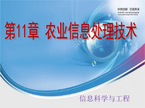 《农业物联网技术与应用》第11章 农业信息处理技术