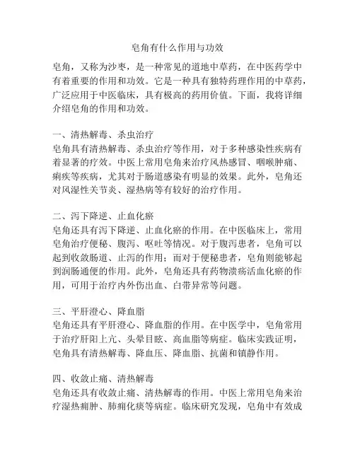 皂角有什么作用与功效