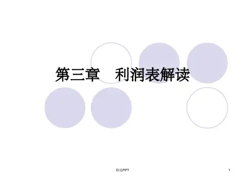 《利润表解读》PPT课件