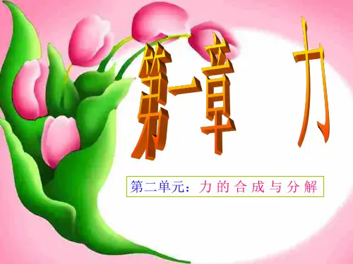 力合成与分解PPT课件