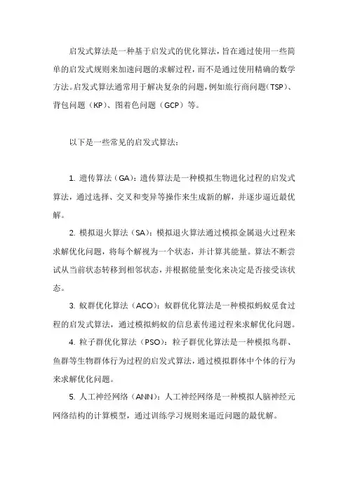启发式算法解