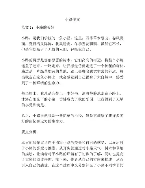 小路作文_精品范文