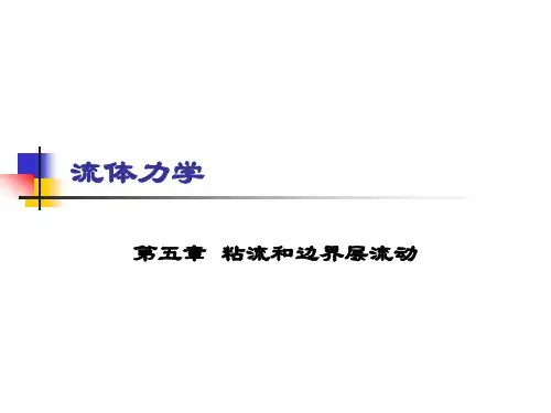 流体力学第五章