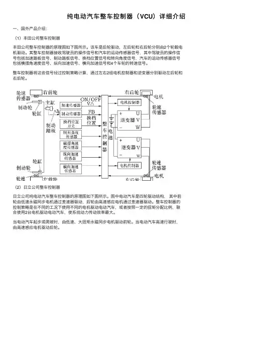 纯电动汽车整车控制器（VCU）详细介绍