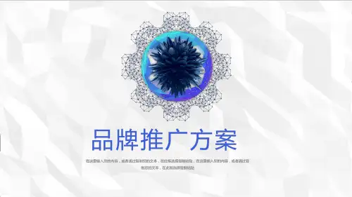 品牌推广宣传图文风PPT
