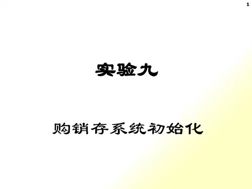 购销存管理子系统初始设置