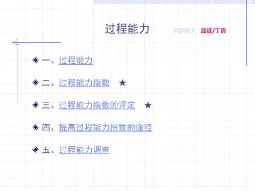 《过程能力》培训资料
