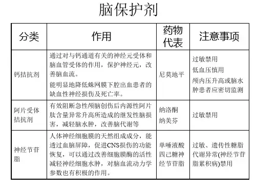 脑保护剂
