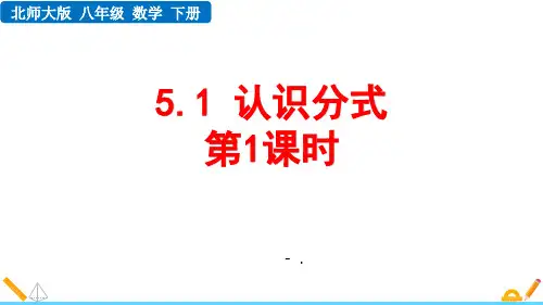《认识分式》分式与分式方程PPT课件(第1课时)