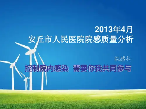 院感科质量分析 PPT课件