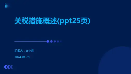 关税措施概述