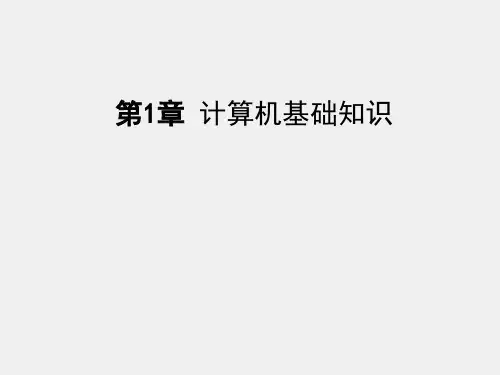 《大学计算机应用基础》课件1