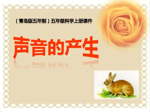 声音的产生课件ppt