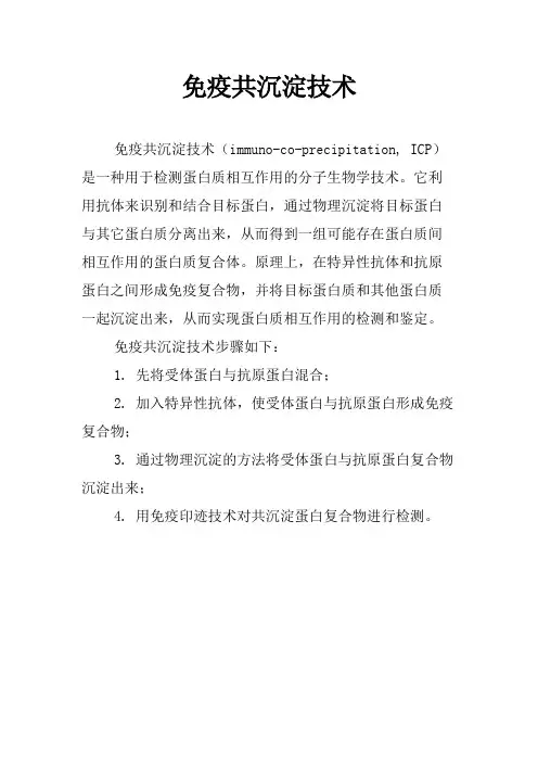 免疫共沉淀技术