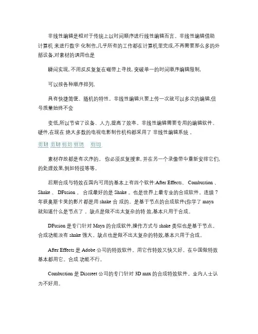 电影片头后期合成软件、制作流程与技巧(精)