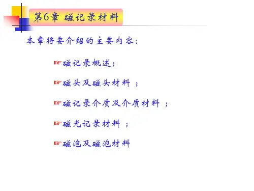 第6章磁记录材料