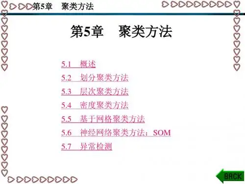 数据挖掘原理、 算法及应用第5章 聚类方法