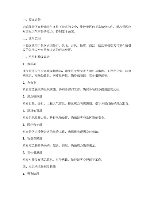 景区天气应急预案