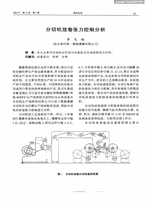 分切机放卷张力控制分析
