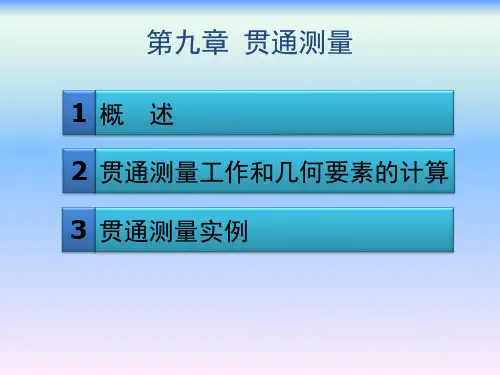 矿井测量与矿图贯通测量