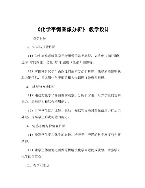 《化学平衡图像分析》 教学设计