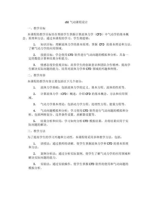 cfd气动课程设计