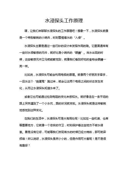 水浸探头工作原理