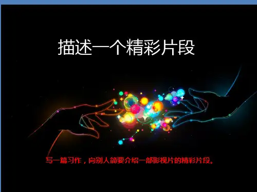 小学五年级作文描述一个精彩片段