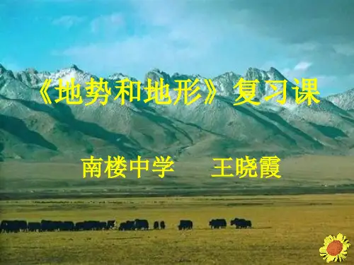 第一节地势和地形_复习课
