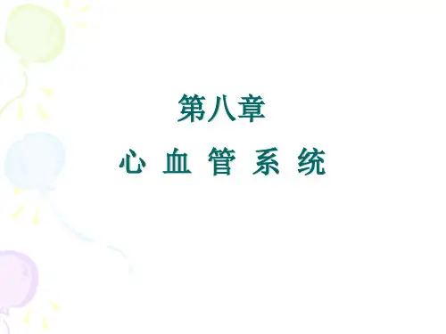 第八章心血管系统ppt课件
