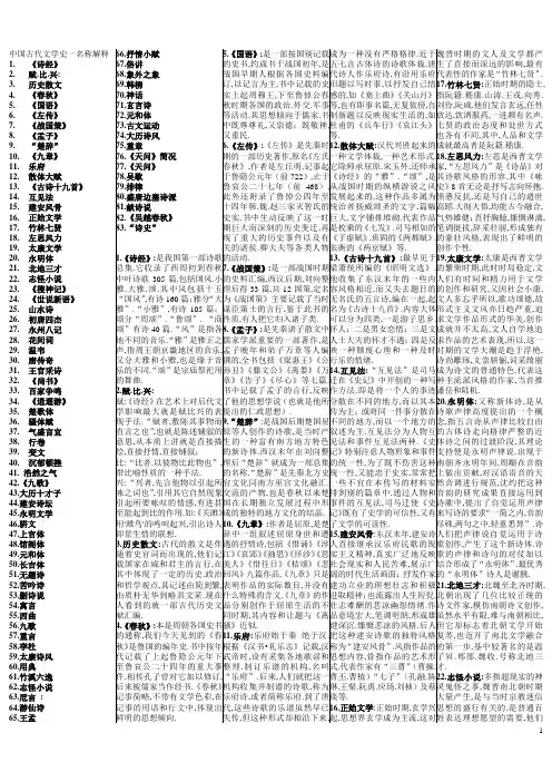 中国古代文学史一名称解释090102