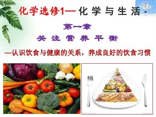 人教版高中化学选修一1.1《生命的基础能源——糖类》教授课件PPT