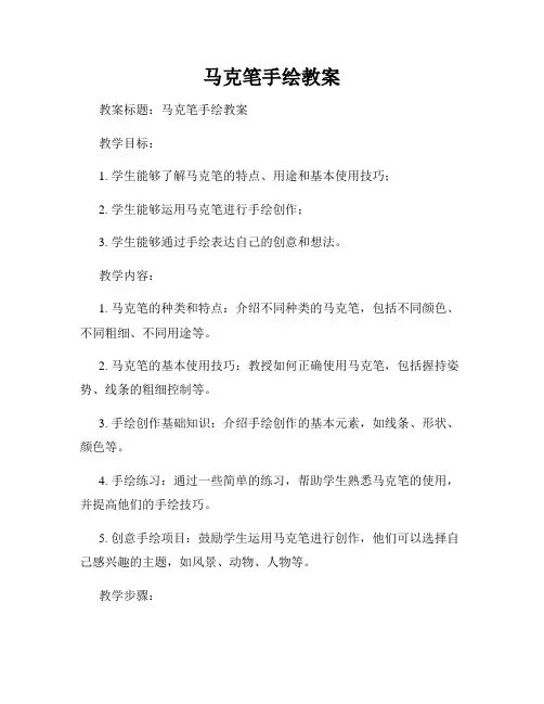 马克笔手绘教案