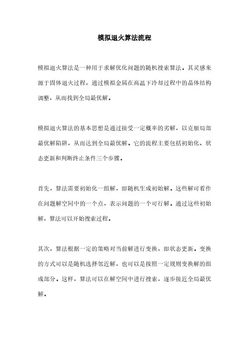 模拟退火算法流程