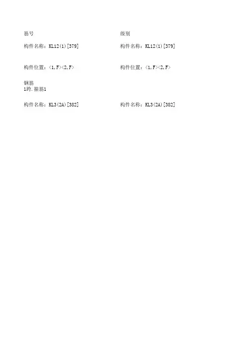 梁钢筋施工翻样图格式